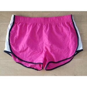 B Sport Ladies Short Shorts Size Large Pink/ White